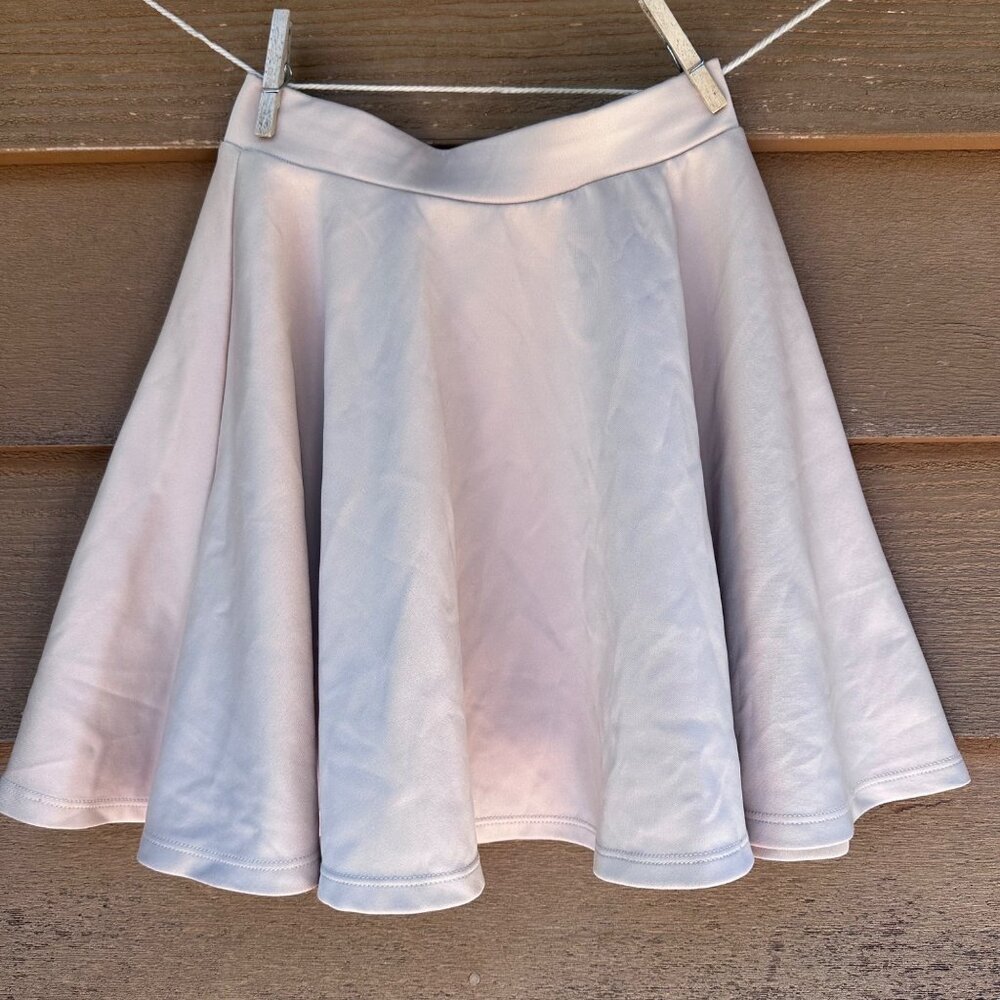 Urium Nude XS Womens Skater Skirt Polyester & Spandex Blend Flared A-Line Design
